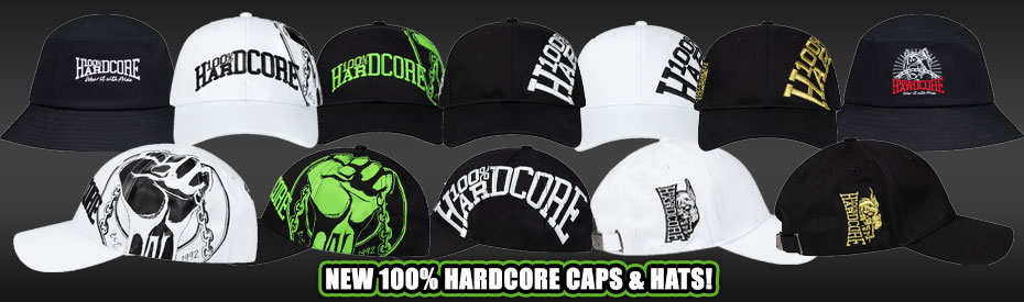 100% Hardcore caps - april 23