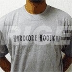 Grey Hardcore Hooligan shortsleeve - size S