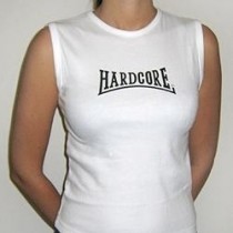 White Hardcore lady sleeveless
