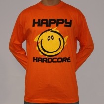 Happy Hardcore longsleeve, orange - XL only