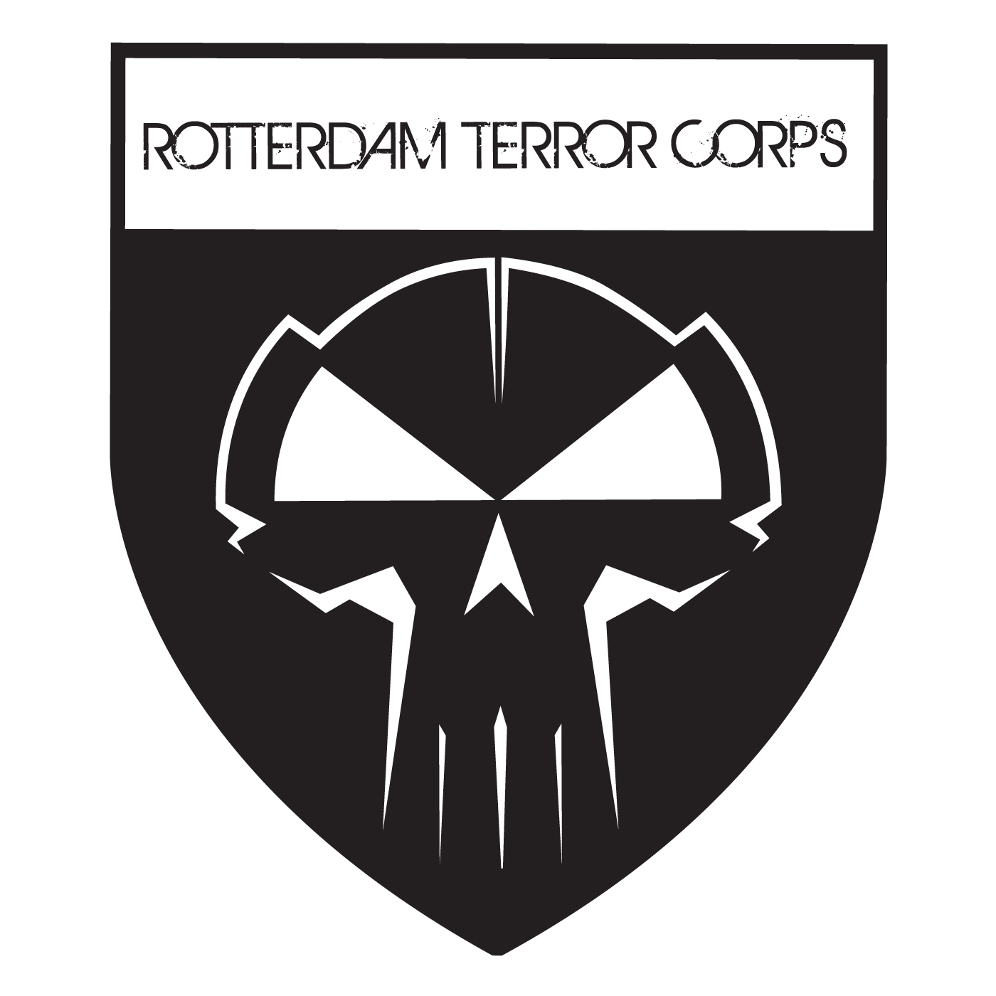 Transparant RTC shield sticker 10x10cm (RTCSHIELSTI=TR) Sticker