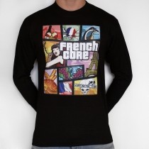 Frenchcore GTA style shirt met lange mouwen