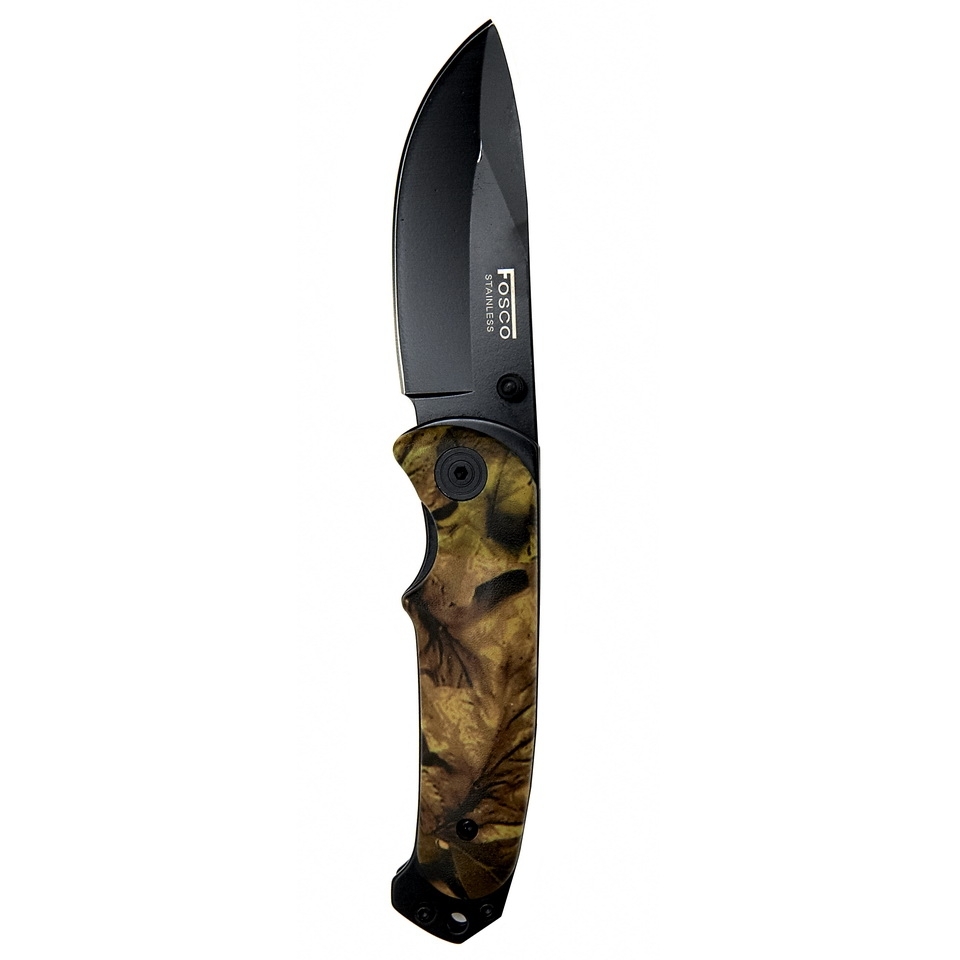 Camo Knife black blade (KNIFE9058) Knife