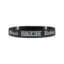 100% Hardcore Silicone Wristband Black/White