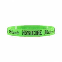 100% Hardcore silicone wristband Neon green
