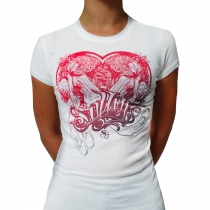 Chemise fille blanche Sullen Heartness