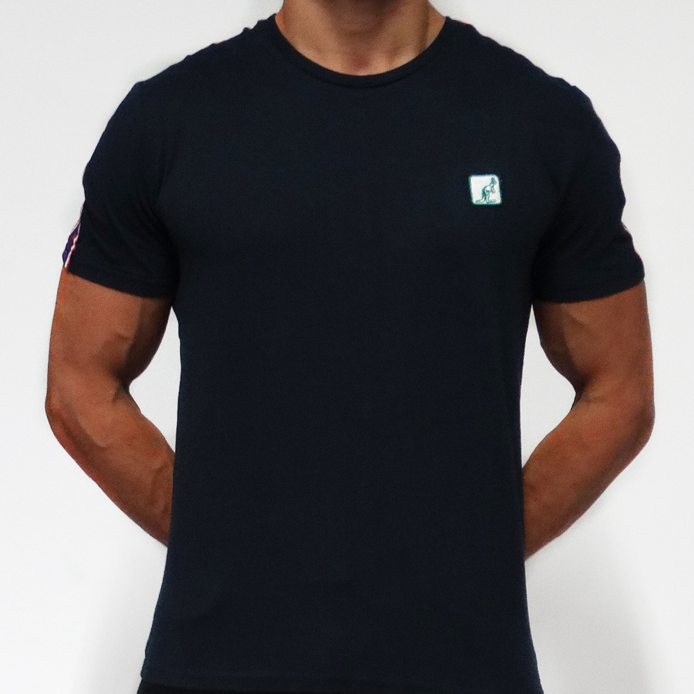 Australian T-shirt Navy with logo stripe (E9078581200) Shortsleeve ...