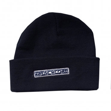 Frenchcore Navy Woolly Hat stitched logo (FRCWOOLYSTNAVY) Cap - Rigeshop