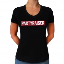 Partyraiser T-shirt à col en V pour femm