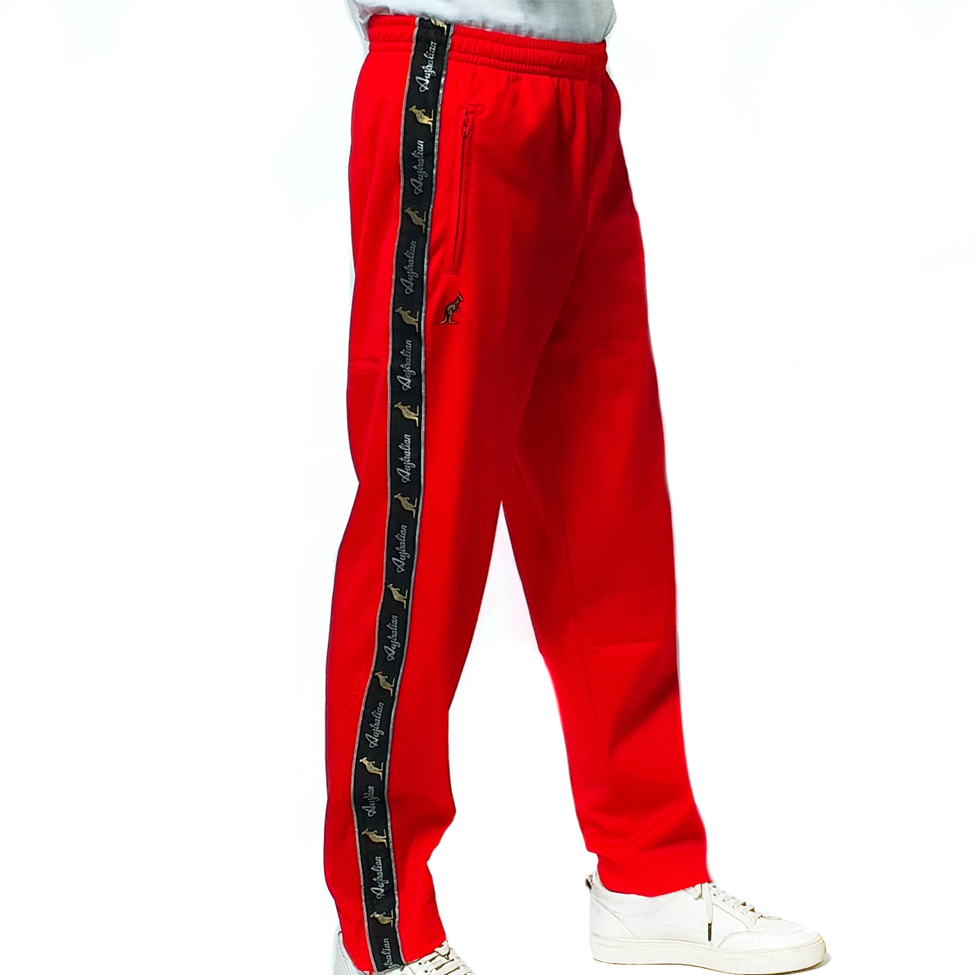 Australian Pants Red With Black Bies (OLUPA7201BL) Pants
