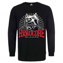 100% Hardcore T-shirt hond met lange mouwen