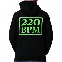 Black Rotterdam 220 BPM hooded sweater