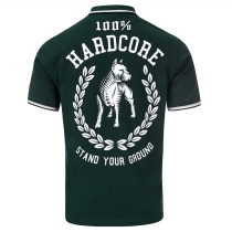 100% Hardcore Polo Standing Green