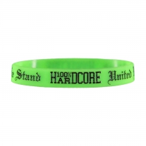 100% Hardcore silicone wristband Neon green
