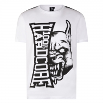 100% Hardcore T Shirt Branded Rage White