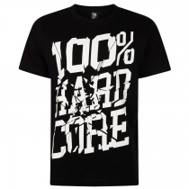 100% Hardcore T-Shirt Raw Black/White