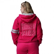 Hardcore Hooded Pink zipper