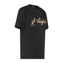 Australian black T-shirt with golden logo