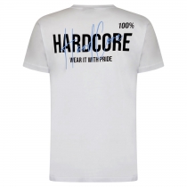 White 100% Hardcore T-shirt ''Signature''