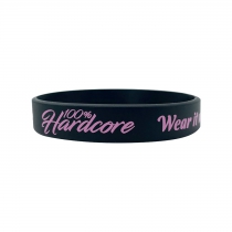 100% HC Silicone Wristbad Pink