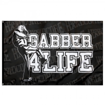 100% Hardcore Banner Gabber 4 Life