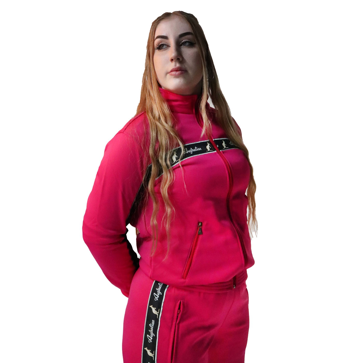 Australian Uni Jacket Fuxia Black Bies (OLUGC2271BL) Broeken - Main Image