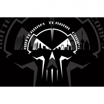 Rotterdam Terror Corps Drapeau Skyline