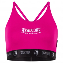 100% Hardcore Haut de sport avec bande logo | rose