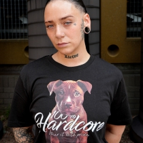 T-shirt Puppy – Noir – 100% Hardcore