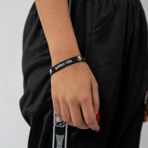 Bracelet en silicone 100% Hardcore – Noir