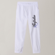 Australian Smash Pants – White Black Purple Logo
