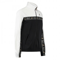AUSTRALIAN DUO JACKET WITH BLACK TRIM - BLACK/WHITE