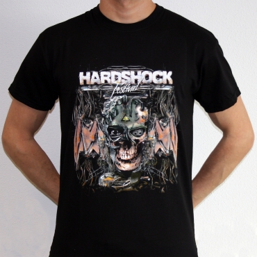 Hardshock Festival 2013 Partyshirt with line printed on the back.