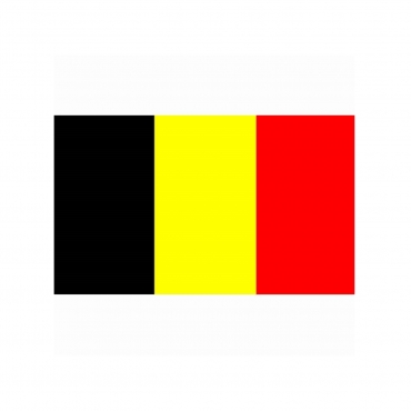 The national flag of Belgium
