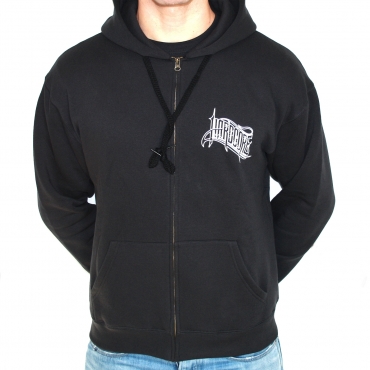Hardcore Logo Hooded Zipper