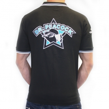 Dr. Peacock polo stitched