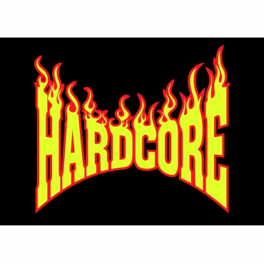 Hardcore Flame Logo poster