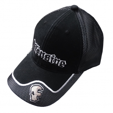 Black Offensive cap - grey logo and skull