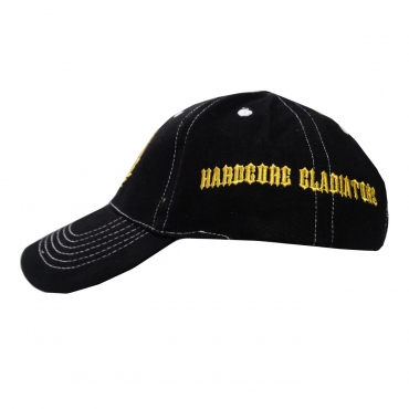Hardcore Gladiators black cap gold stitched
