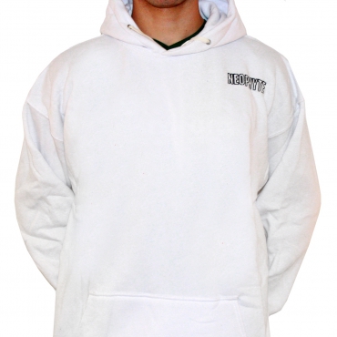 Neophyte hooded stitched white