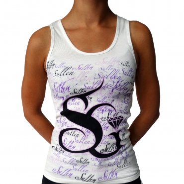 White Sullen squiggles girl shirt