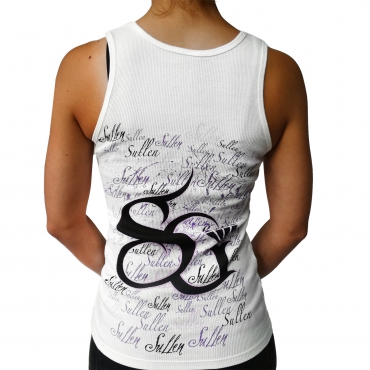 White Sullen squiggles girl shirt