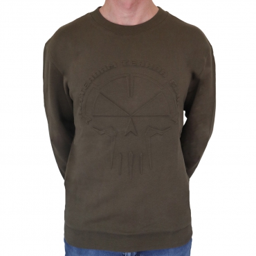 RTC army green sweater - 3D embossed