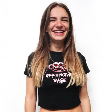 Offensive Rage lady crop top