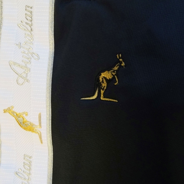 Australian Bermuda Dark Grey With White Bies