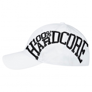 100% Hardcore Cap Essential White & Black