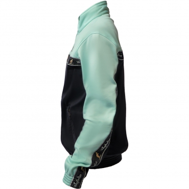 Australian Duo Jacket Black & Gossamer Green