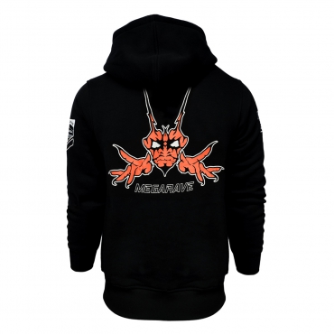 Megarave Hoodie 2025, Orange logo