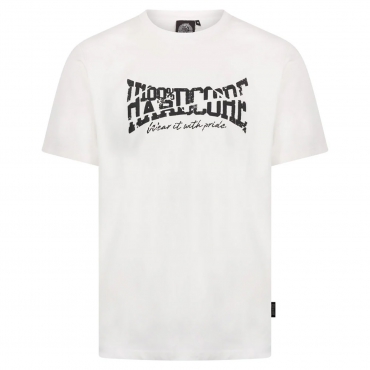100% Hardcore T-shirt Essential Broken Logo White