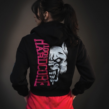 Cropped Hoodie by 100% Hardcore
